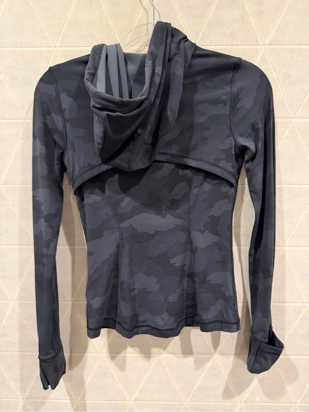 Lululemon Hooded Define Jacket Womens 4 Nulu Heritage 365 Camo Deep Coal Multi
